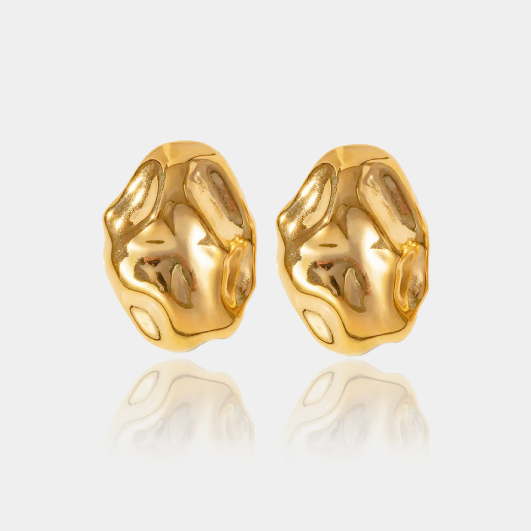 14K Gold Filled Earrings Lana Vintage Medallion Earrings LINK'D THE LABEL