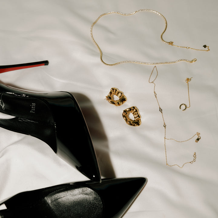 14K Gold Filled Earrings Pavé Party Ear Cuff LINK'D THE LABEL