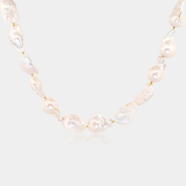 14K Gold Filled Isla Baroque Pearl Necklace LINK'D THE LABEL