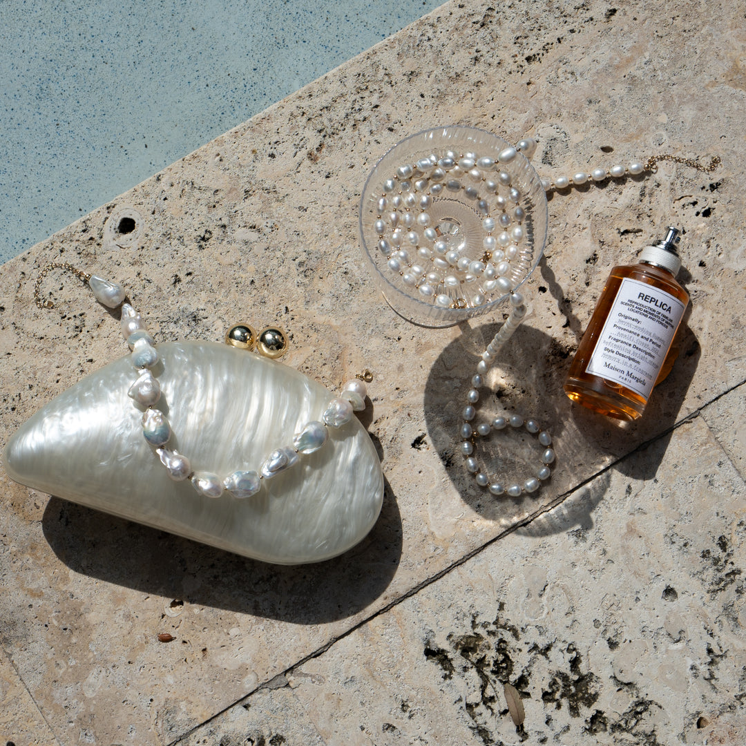 14K Gold Filled Isla Baroque Pearl Necklace LINK'D THE LABEL