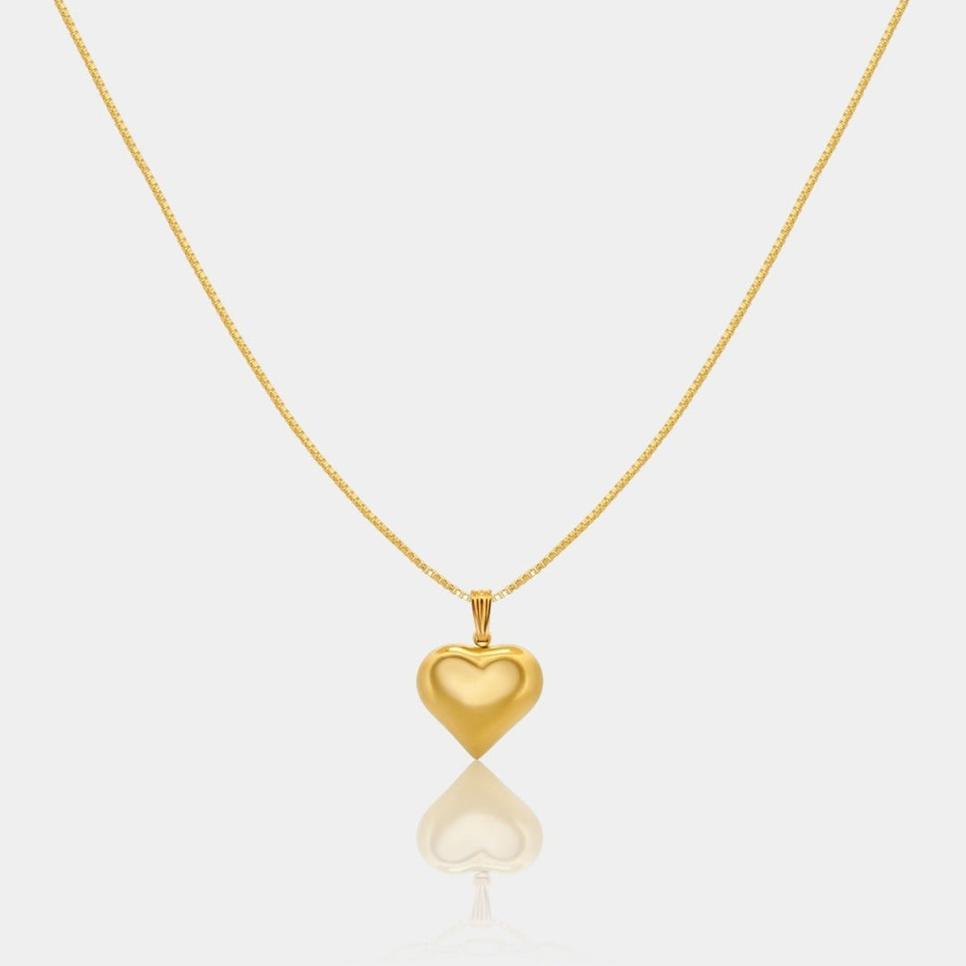 14K Gold Filled Millie Gold Heart Necklace LINK'D THE LABEL