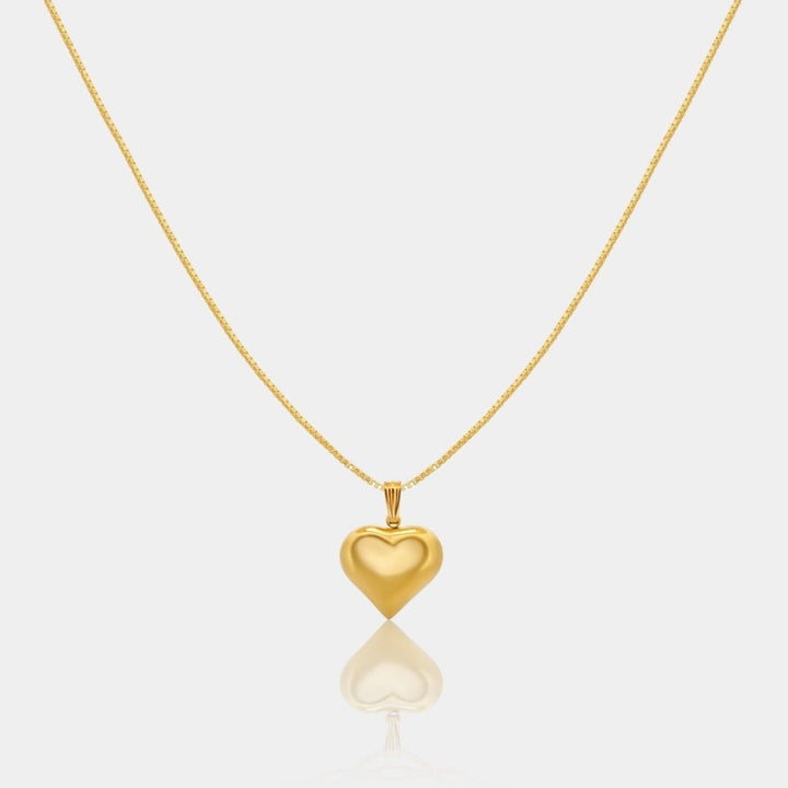 14K Gold Filled Millie Gold Heart Necklace LINK'D THE LABEL