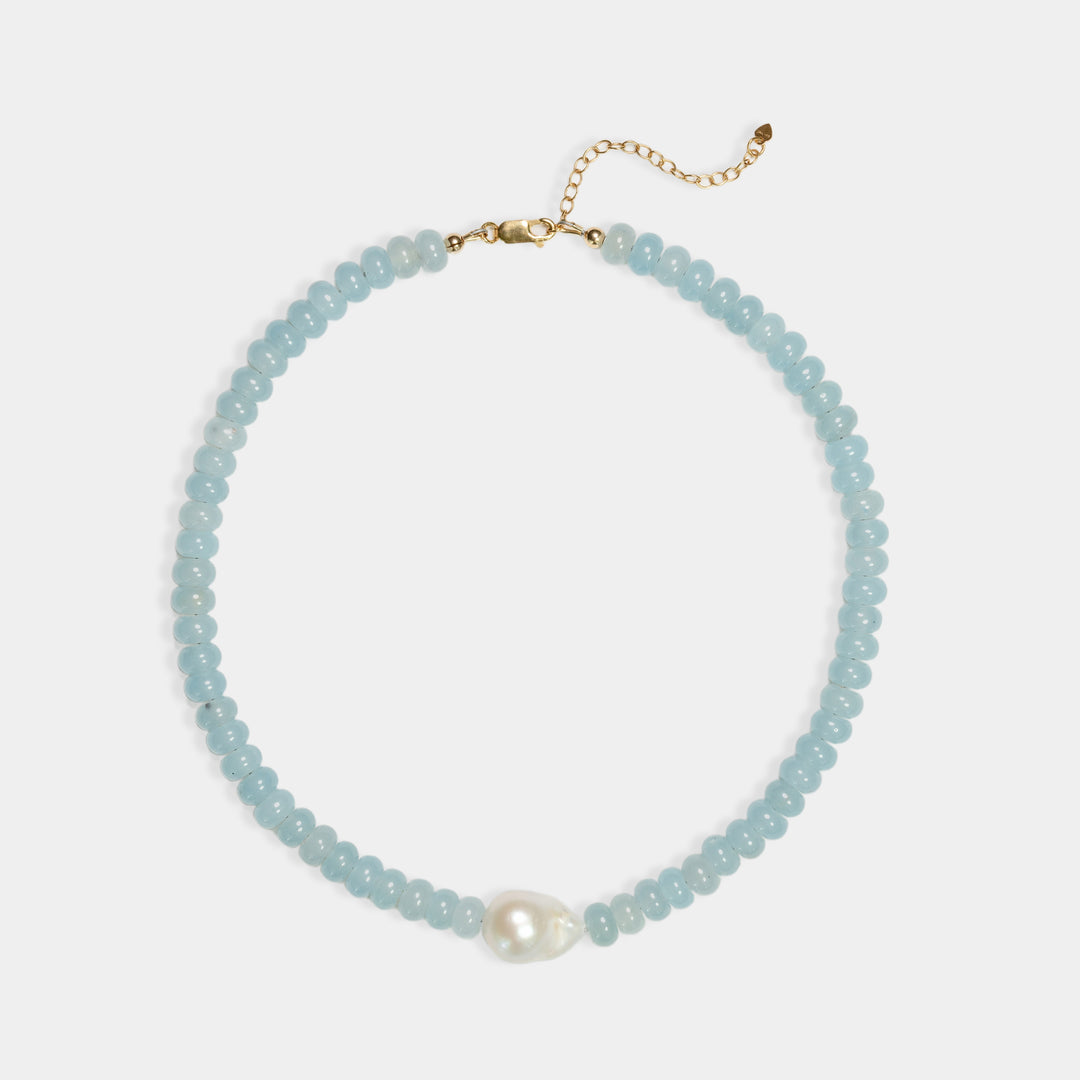 14K Gold Filled Necklaces Coast Baroque Pearl Necklace LINK'D THE LABEL