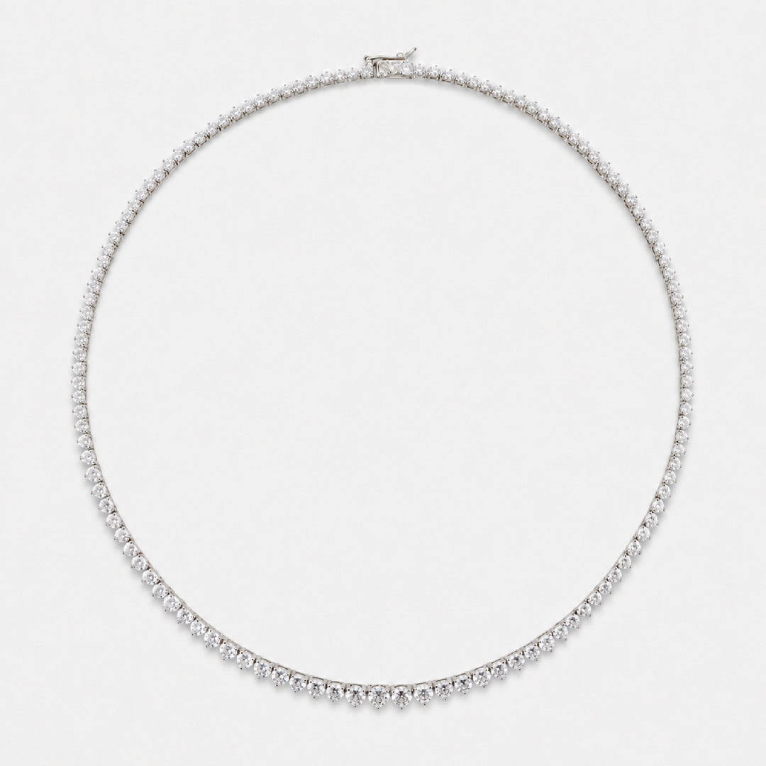 14K Gold Filled Necklaces Graduated Tennis Necklace LINK'D THE LABEL