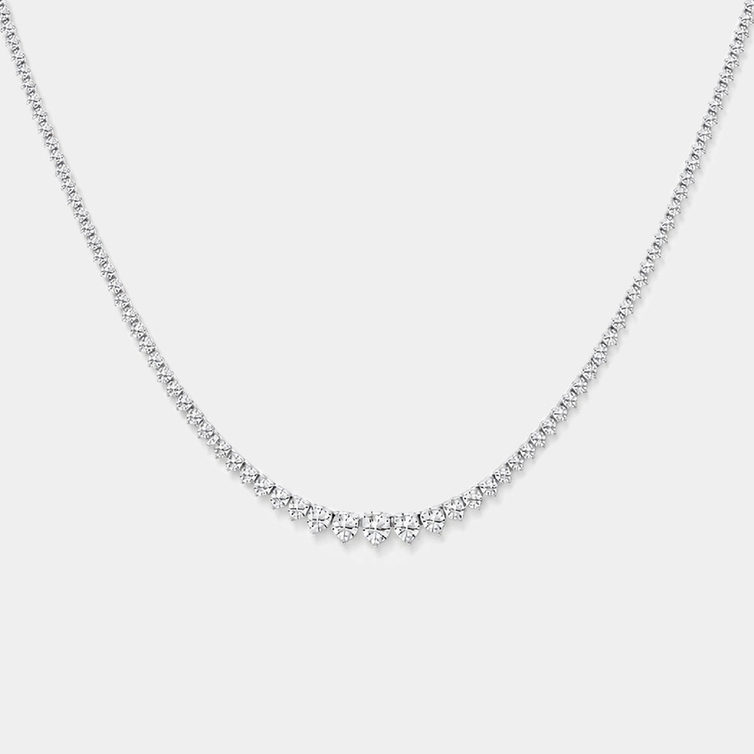 14K Gold Filled Necklaces Graduated Tennis Necklace LINK'D THE LABEL