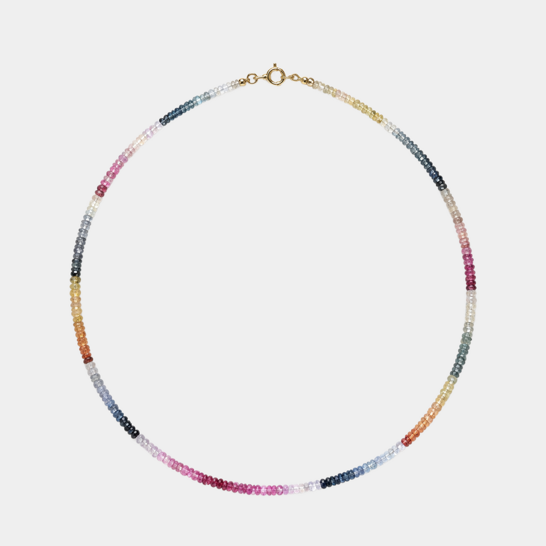 14K Gold Filled Necklaces Sfumato Sapphire Necklace LINK'D THE LABEL
