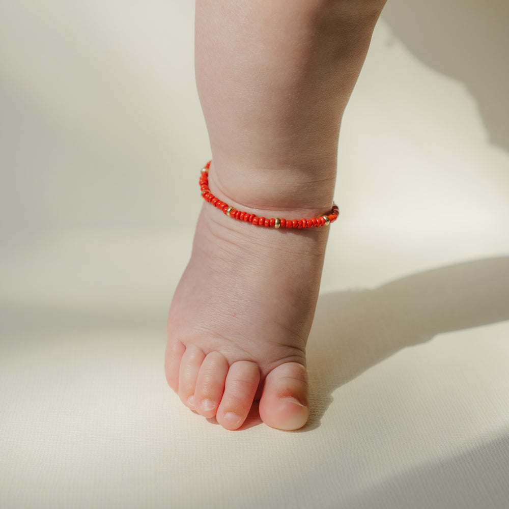 14K Gold Filled Protectora Baby Bracelet/Anklet LINK'D THE LABEL