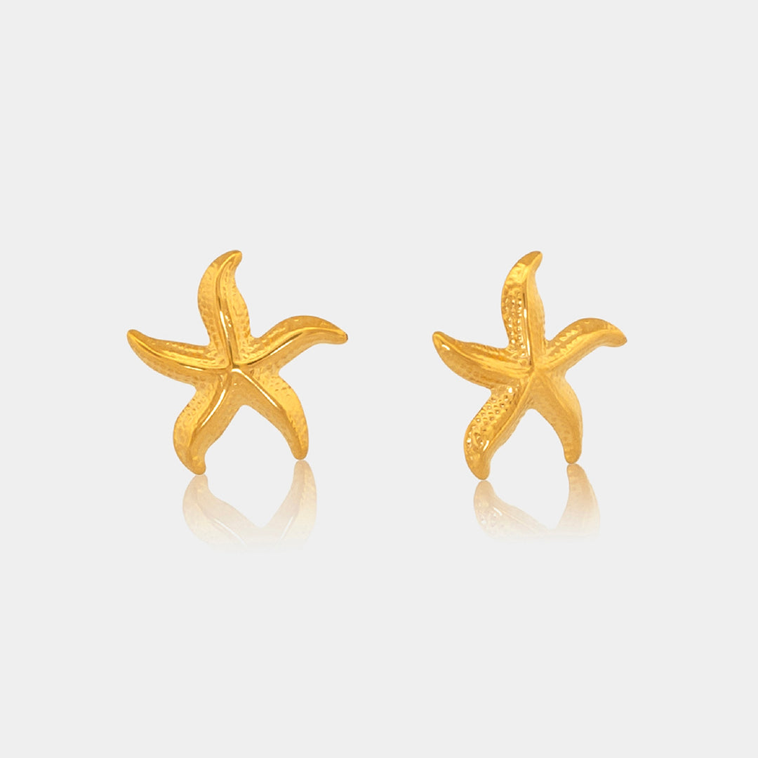14K Gold Filled Starfish Stud Earrings LINK'D THE LABEL