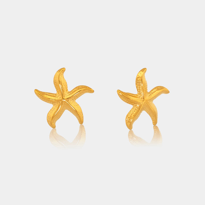 14K Gold Filled Starfish Stud Earrings LINK'D THE LABEL