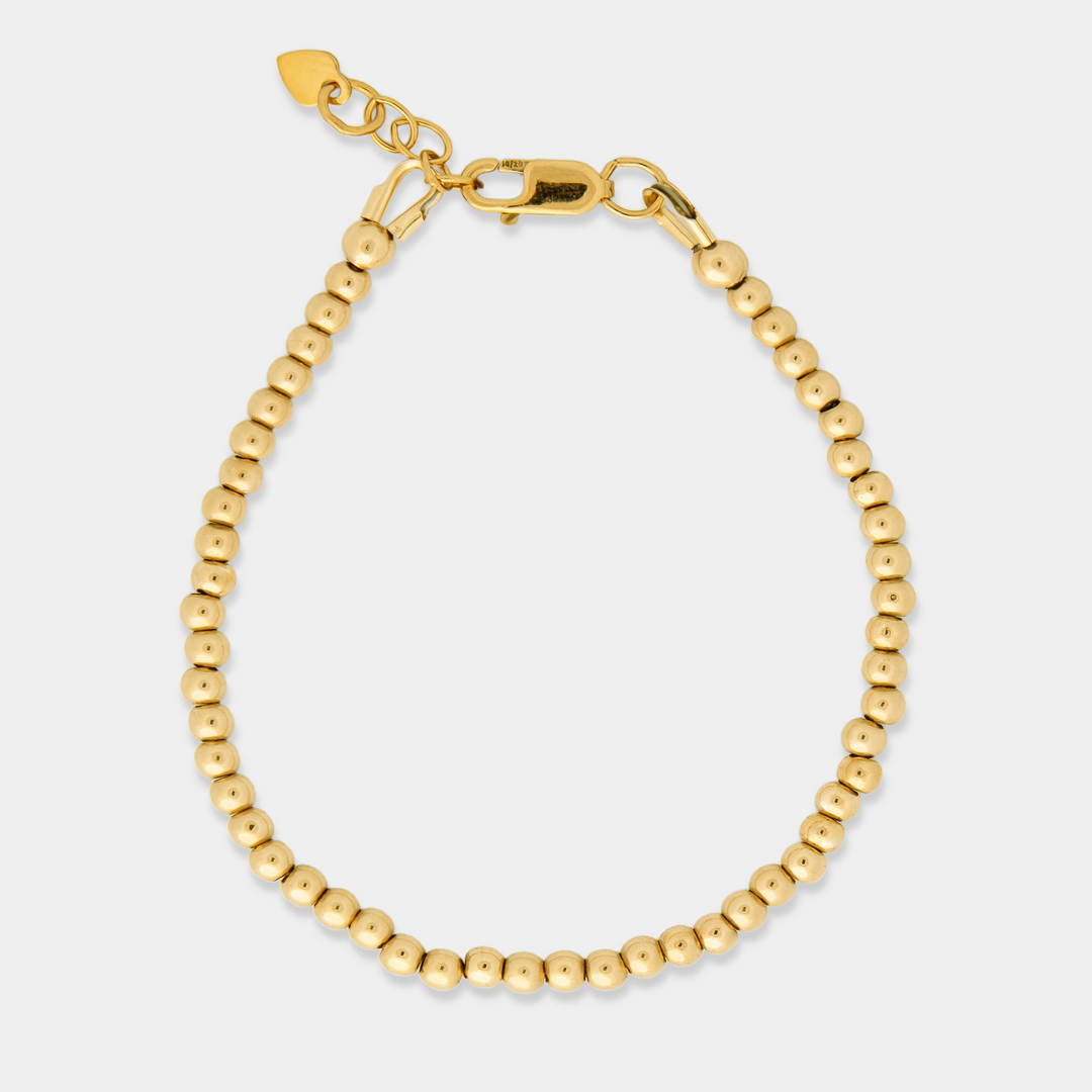 14K Gold Filled The Classic Mini Baby Bracelet/Anklet LINK'D THE LABEL