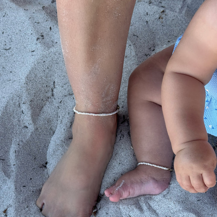 14K Gold Filled Tiny Treasure (Mama Edition) Bracelet/Anklet LINK'D THE LABEL