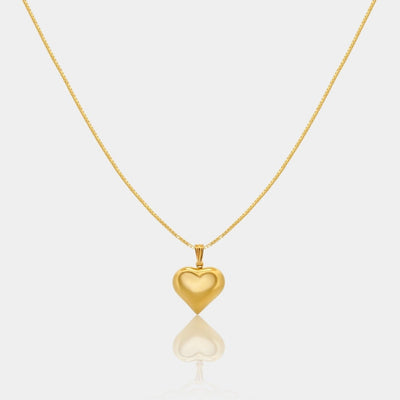 14k Gold fill heart pendant necklace