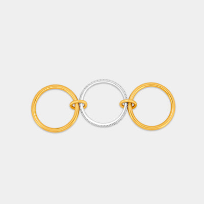 Two Tone Linked Ring 