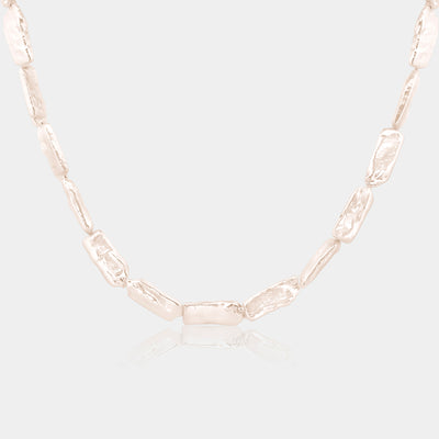 Baroque Rectangle Pearl Necklace