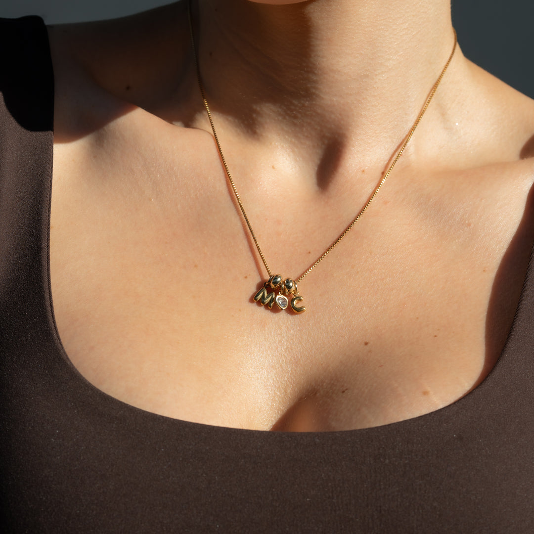 Mini Bubble Letter Charm