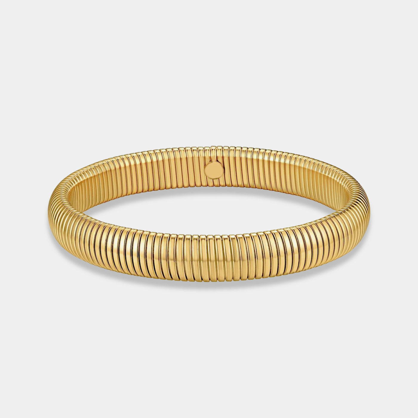 Gold Snake Cobra Bangle Bracelet #color_gold