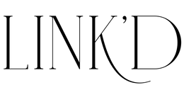 The wordmark 'LINK'D' in black serif type on a plain white background.