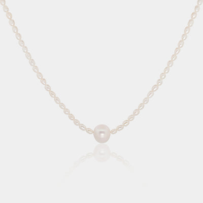 one-of-a-kind freshwater pearl centerpiece and luxurious 14k Gold-Filled findings pearl necklace