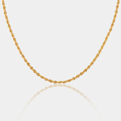 18k Gold Layered Rope Necklace