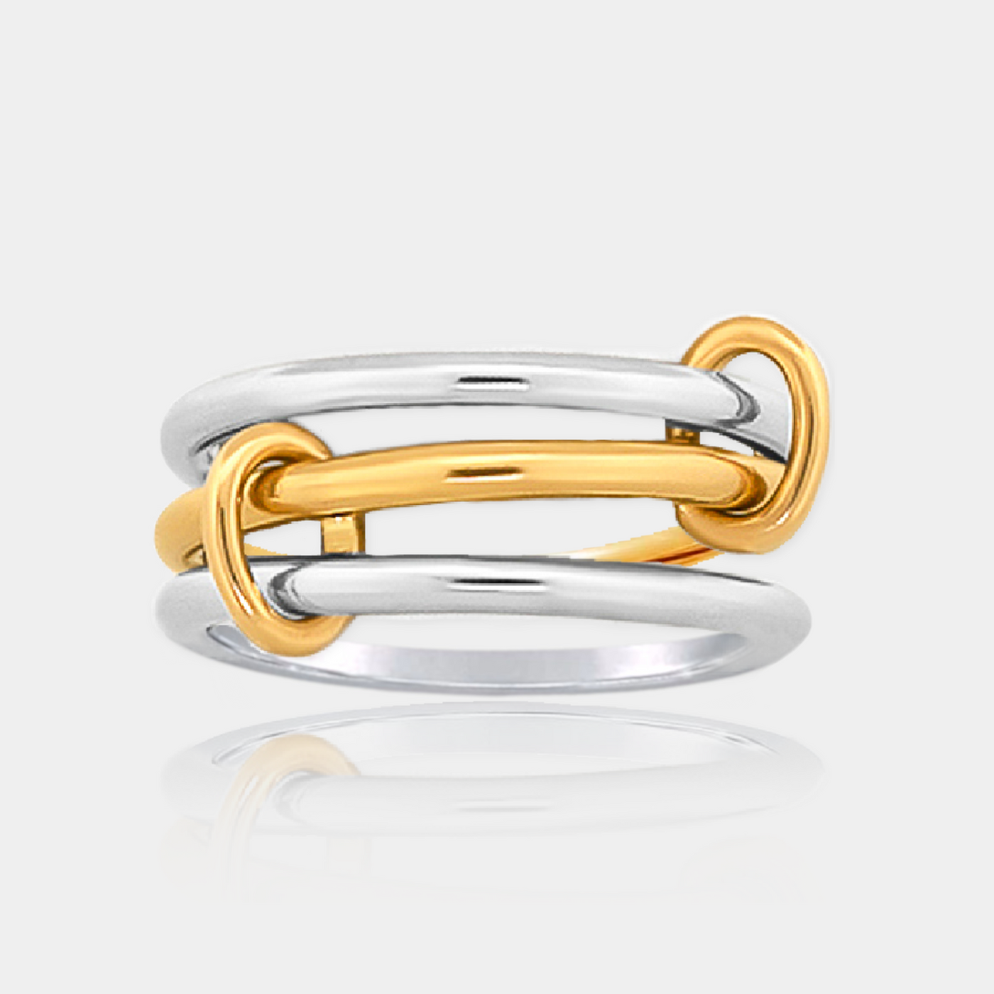 Two Tone Linked Ring 