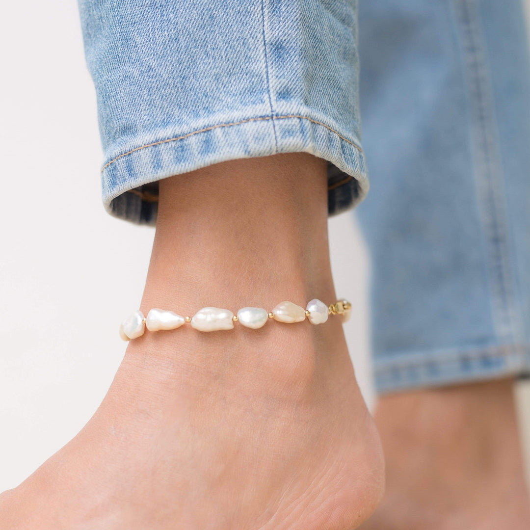 14K Gold Filled Anklets Costa Anklet LINK'D THE LABEL