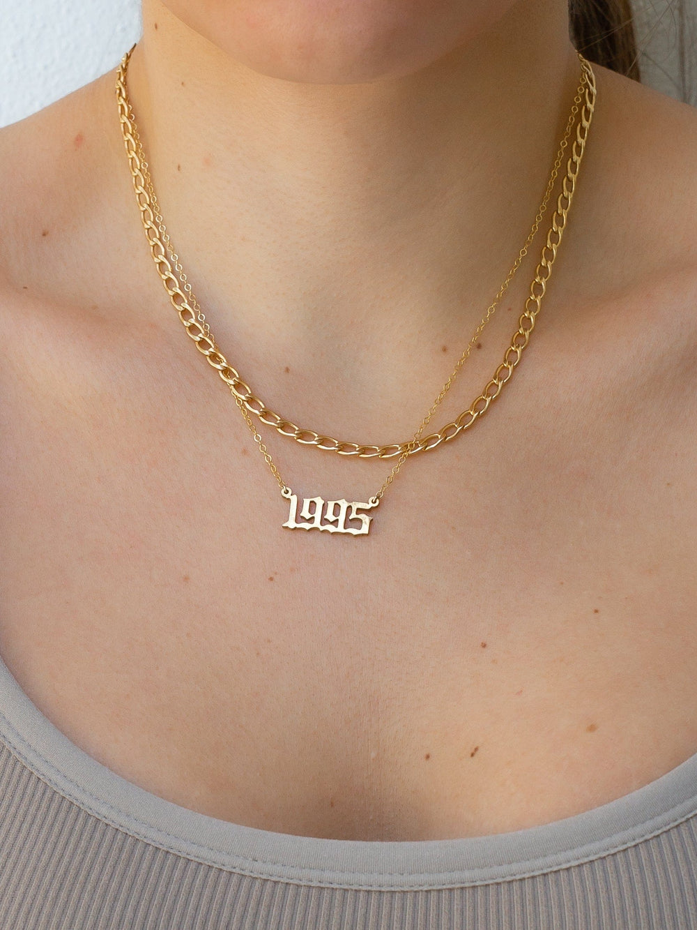14K Gold Filled Birth Year Necklace LINK'D THE LABEL