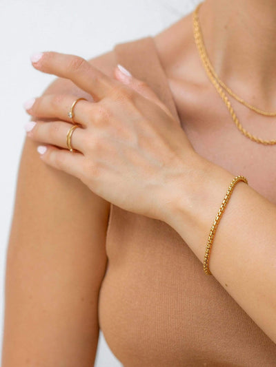14K Gold Filled Bracelets Celine Bracelet LINK'D THE LABEL