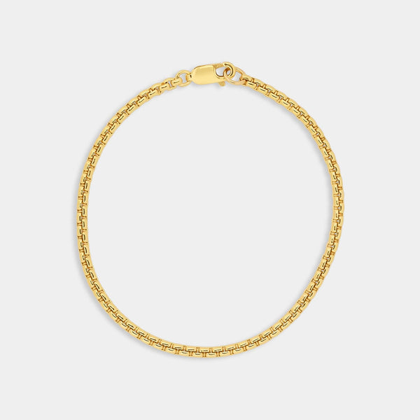 Thin Box Chain Bracelet - 14K Gold Filled | Mara Scalise