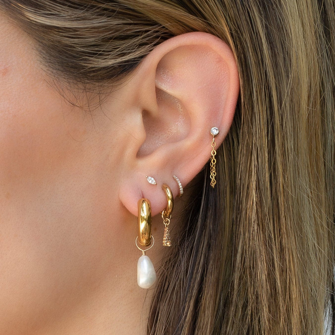 Gold filled earrings hoops sales