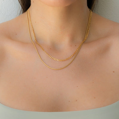 14K Gold Filled Necklaces Ava Necklace LINK'D THE LABEL