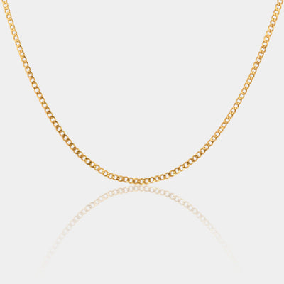 3.3 mm curb chain necklace 14K Gold Filled Necklaces Ava Necklace LINK'D THE LABEL3