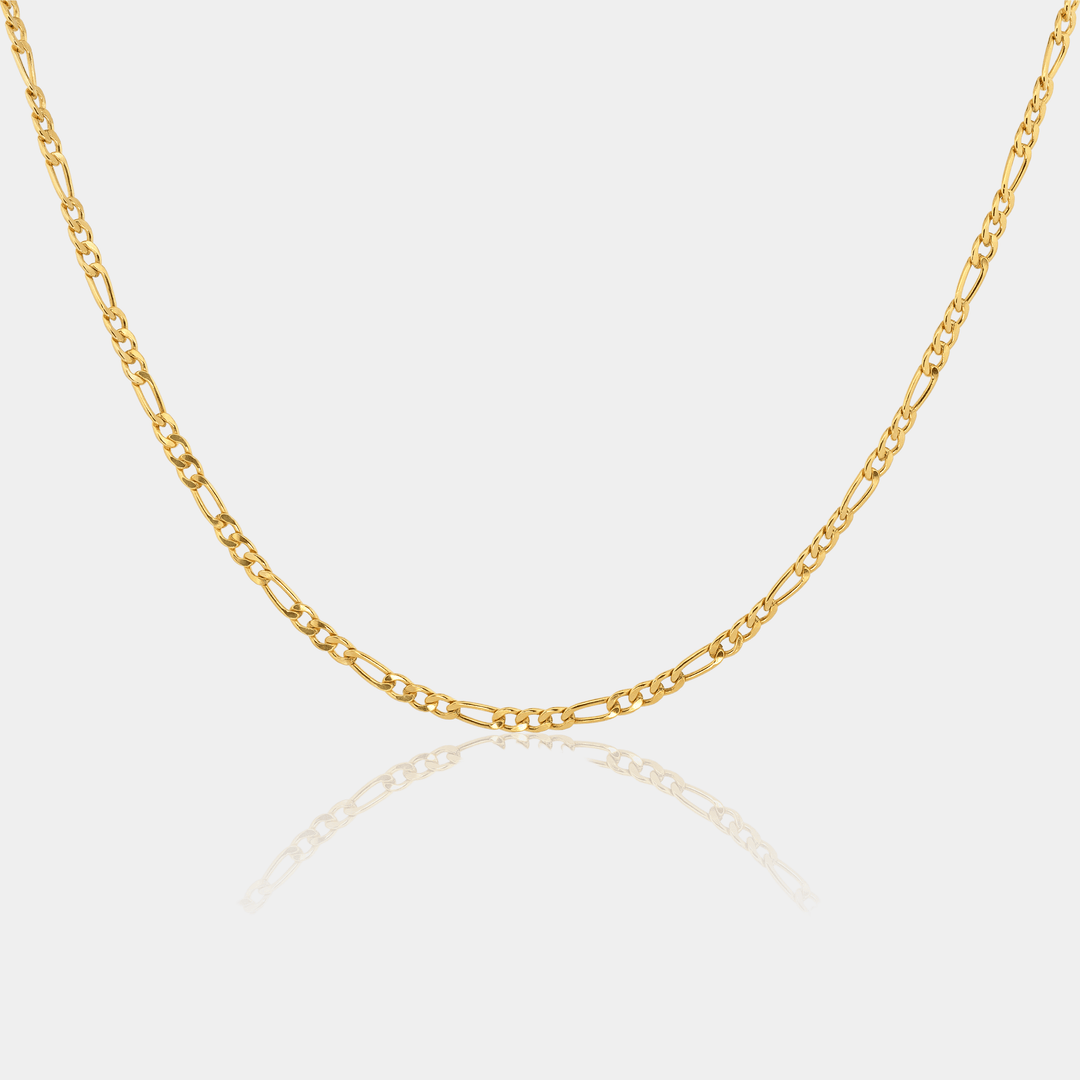 14K Gold Filled Necklaces Figaro Necklace LINK'D THE LABEL