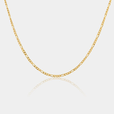 14K Gold Filled Necklaces Figaro Necklace LINK'D THE LABEL