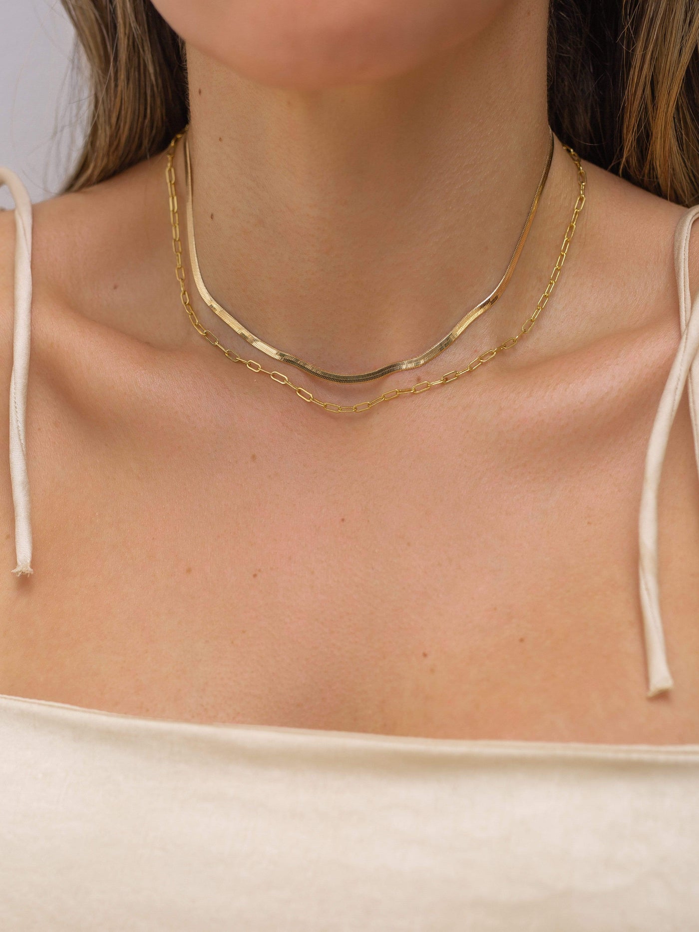 14K Gold Filled Necklaces Leila Necklace LINK'D THE LABEL