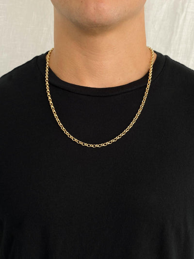 14K Gold Filled Necklaces Rolo Chain Necklace LINK'D THE LABEL