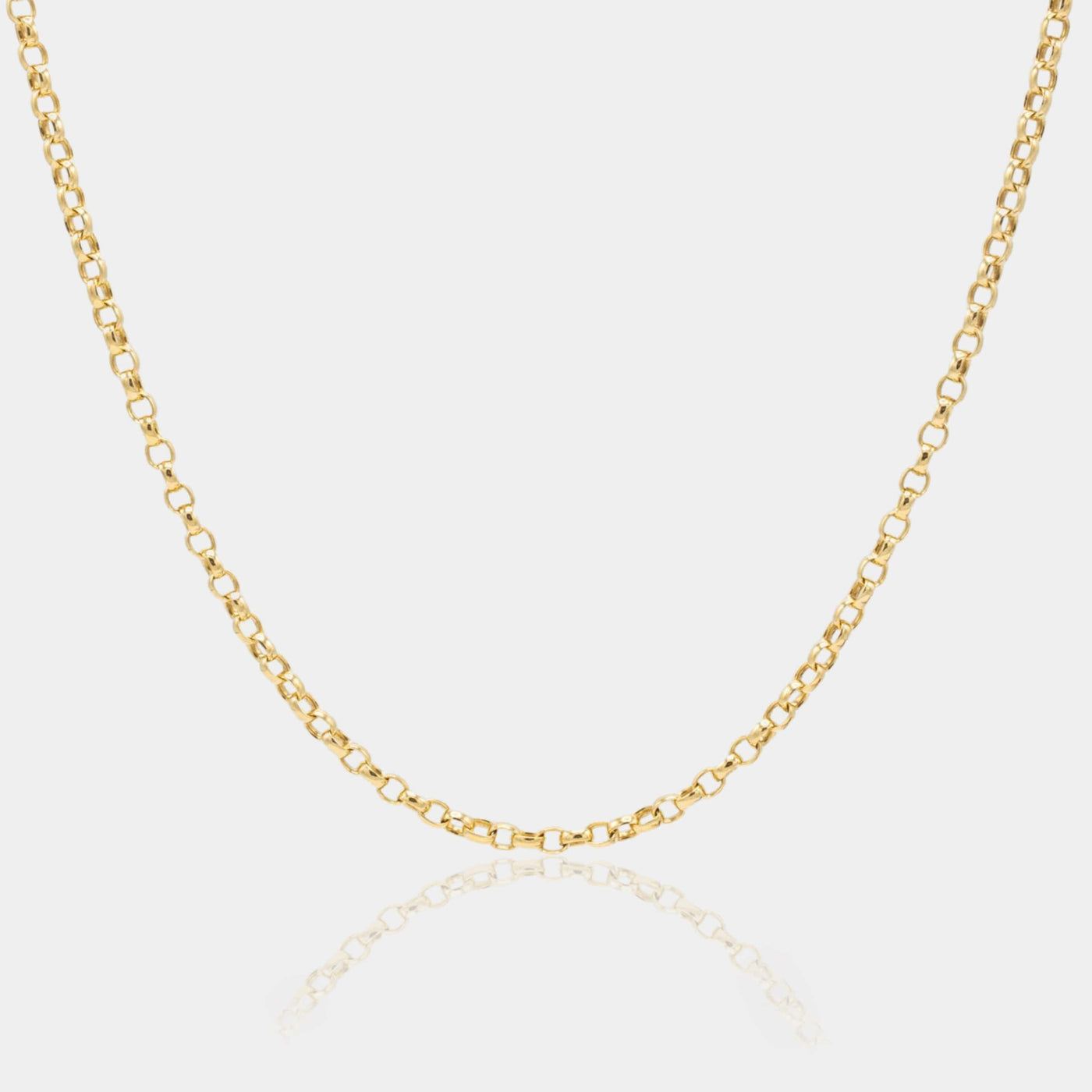 14K Gold Filled Necklaces Rolo Chain Necklace LINK'D THE LABEL
