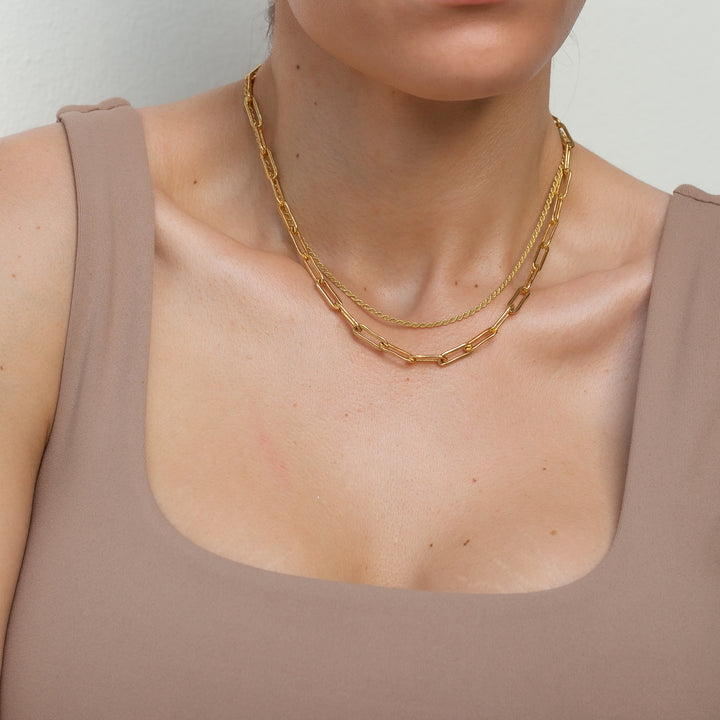 14K Gold Filled Necklaces Rope Necklace LINK'D THE LABEL