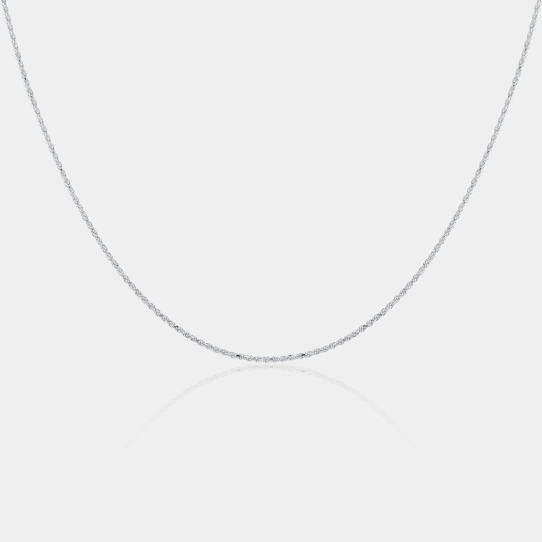 14K Gold Filled Necklaces Silver Rope Necklace LINK'D THE LABEL