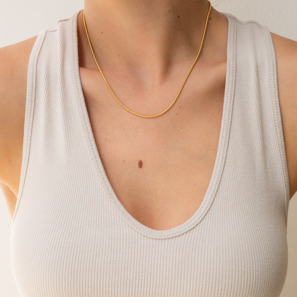 14K Gold Filled Necklaces Snake Chain Necklace LINK'D THE LABEL