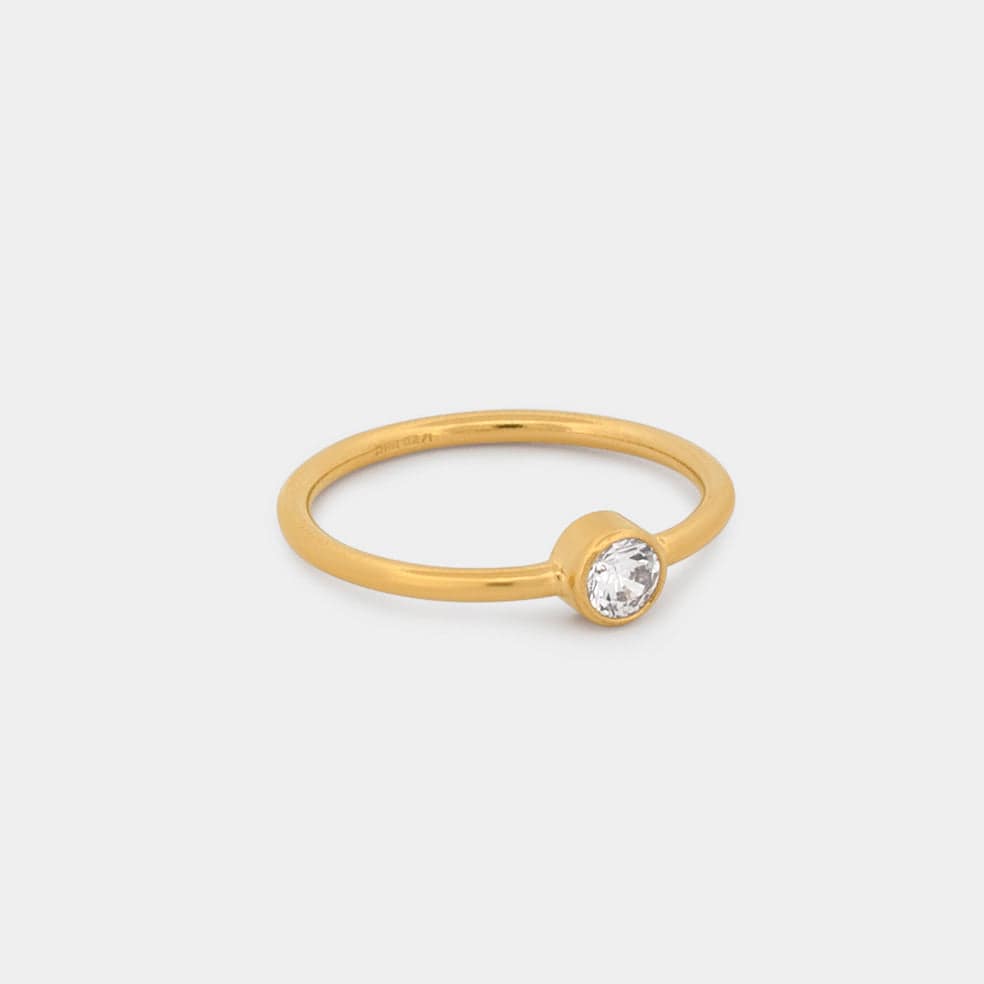 14k gold filled Cubic Zirconia Ring 