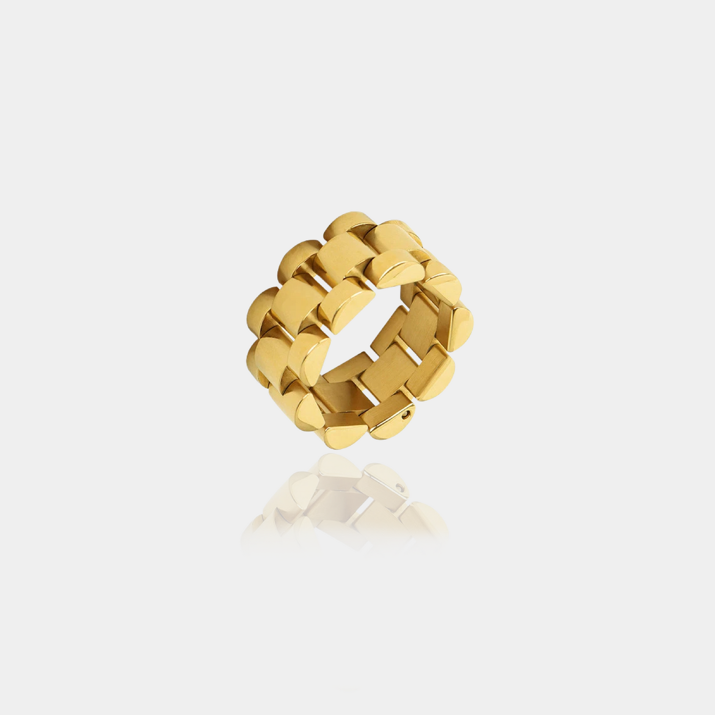 14K Gold Filled Watch Link Ring LINK'D THE LABEL