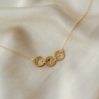 Personalized Disk Necklace x Katie Fawn