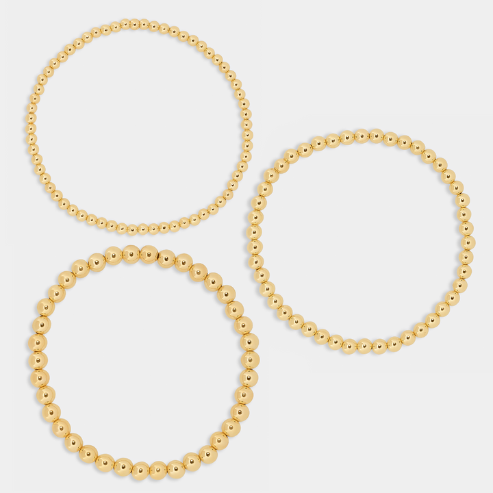 Gold Filled Beaded Bracelets- Build Your Own high quality Stack